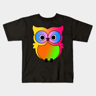 Cute colorful owl Kids T-Shirt